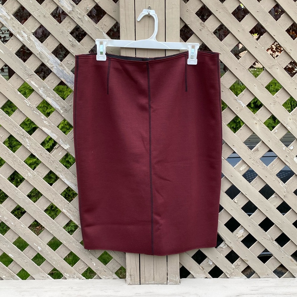 Maroon Ann Taylor Pencil Skirt - Size 14